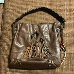 Patricia Nash Brown Bucket Handbag